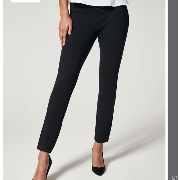 SPANX BLACK THE PERFECT PANT ANKLE BACKSEAM SKINNY EXCELLENT CONDITION - Picture 5 of 9